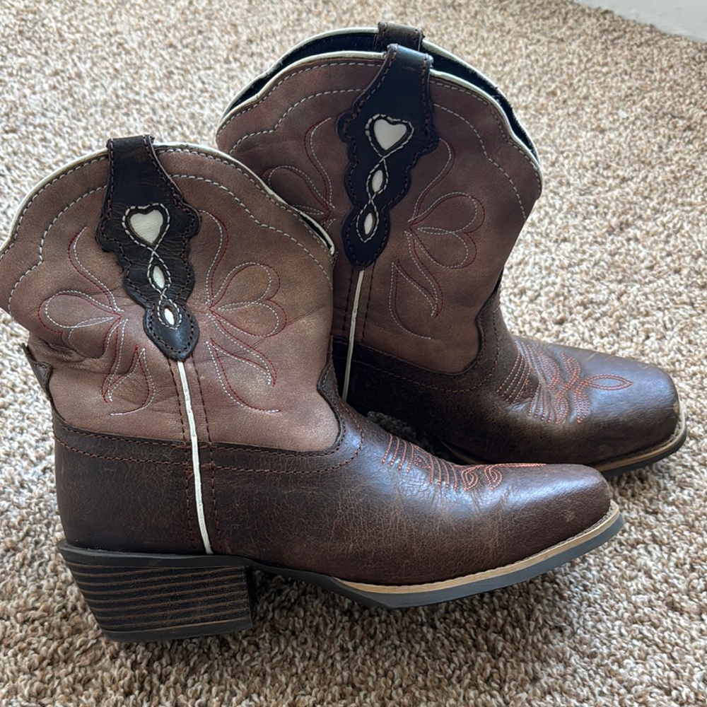 Womens 7.5 Justins Brown Western Boots